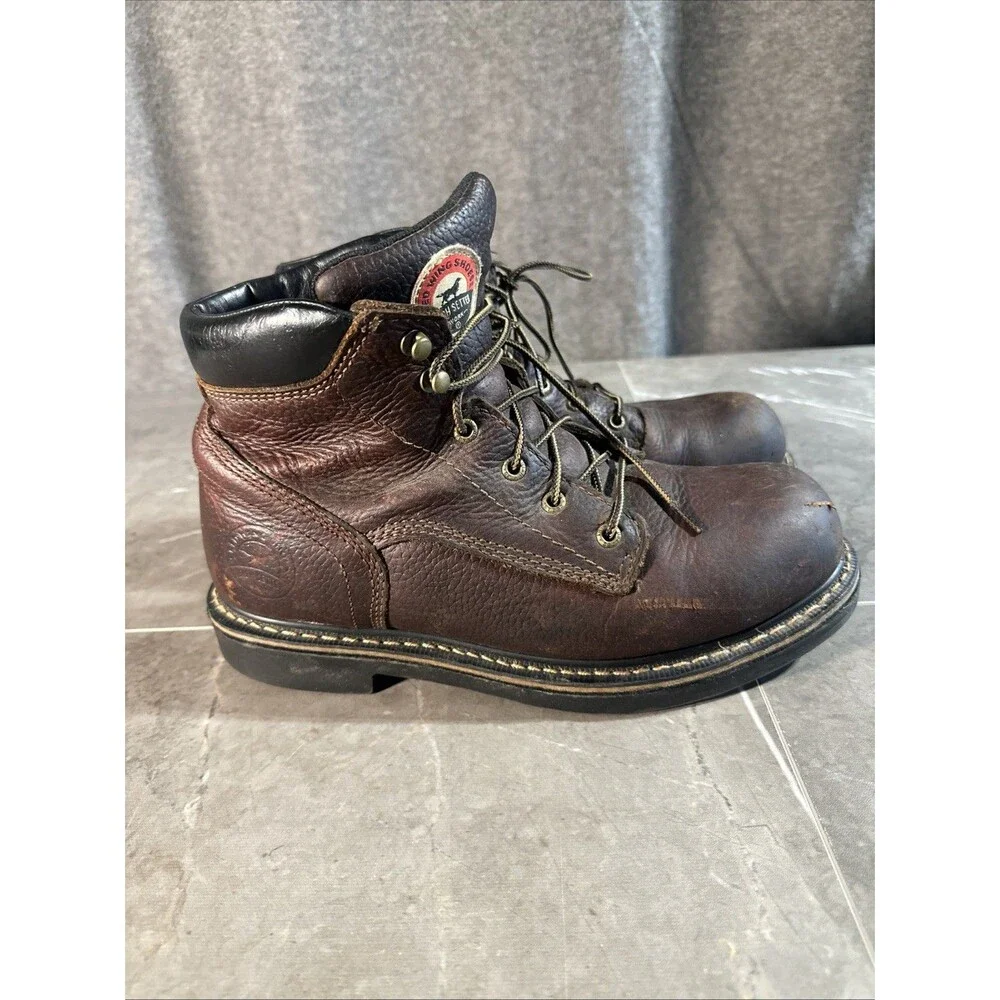 Red Wing Irish Setter Work Boots 83603 Oil And Slip Resistant Mens 9.5 D B15